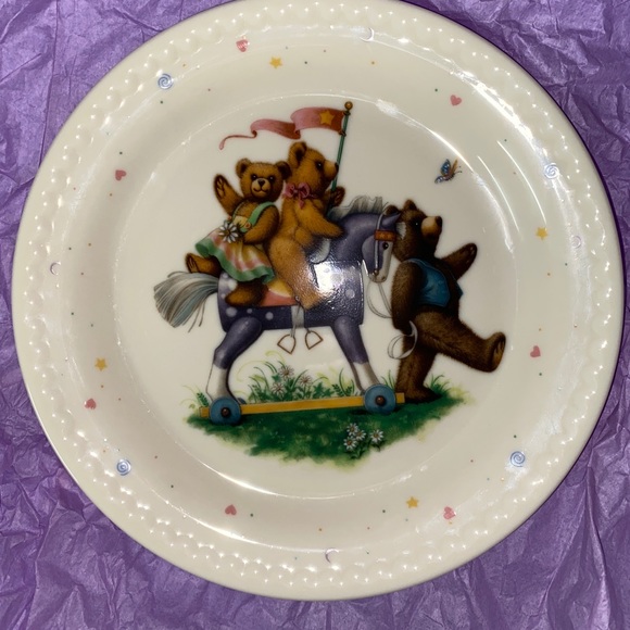Lenox Heirloom collection china bear plate - Picture 1 of 5